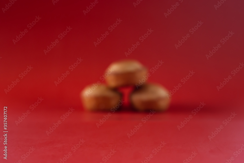 Blur of break on red background Blur of break on red background