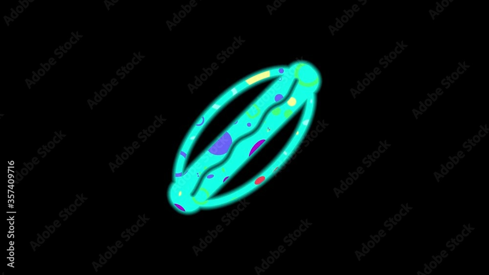Hot dog Icon shapes color animation on black background Hot dog Icon shapes color animation on black background
