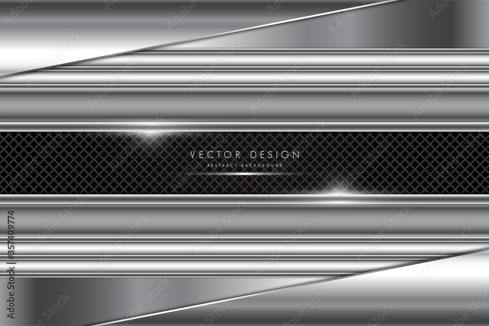 Metal technology background gray and silver dark space vector illustration Metal technology background gray and silver dark space vector illustration