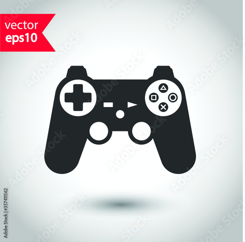 Game pad vector icon. Joystick flat sign design. Joystick icon. EPS 10 flat symbol pictogram