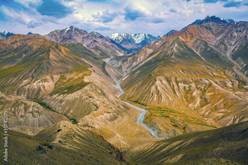 Tableau sur toile Wakhan corridor,Afghanistan Tajikistan Border