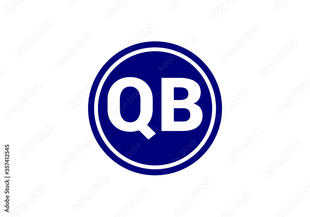 Initial Monogram Letter Q B Logo Design Vector Template. Q B Letter Logo Design Initial Monogram Letter Q B Logo Design Vector Template. Q B Letter Logo Design