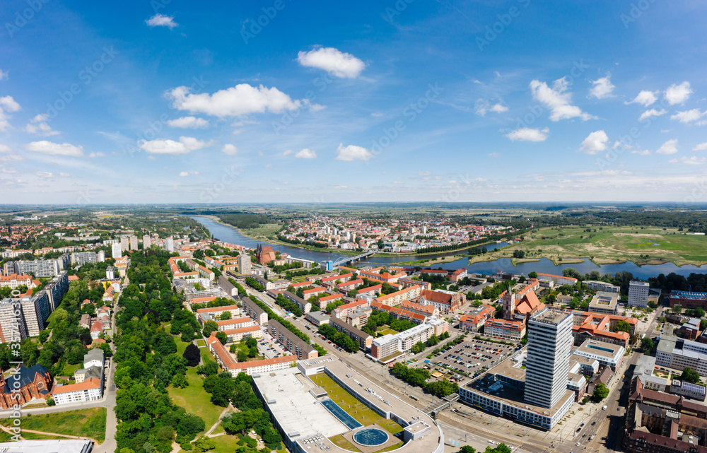 Fototapeta premium cityscape photo of Frankfurt Oder in Brandenburg