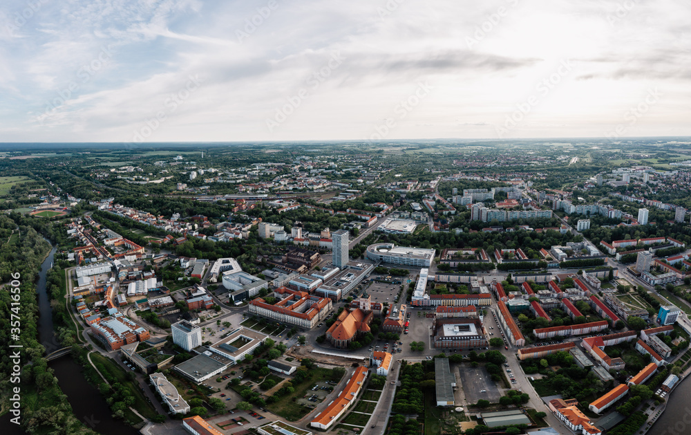 Obraz premium cityscape photo of Frankfurt Oder in Brandenburg