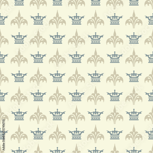 Seamless Pattern Vintage Style | Royal Background Pattern | Vector