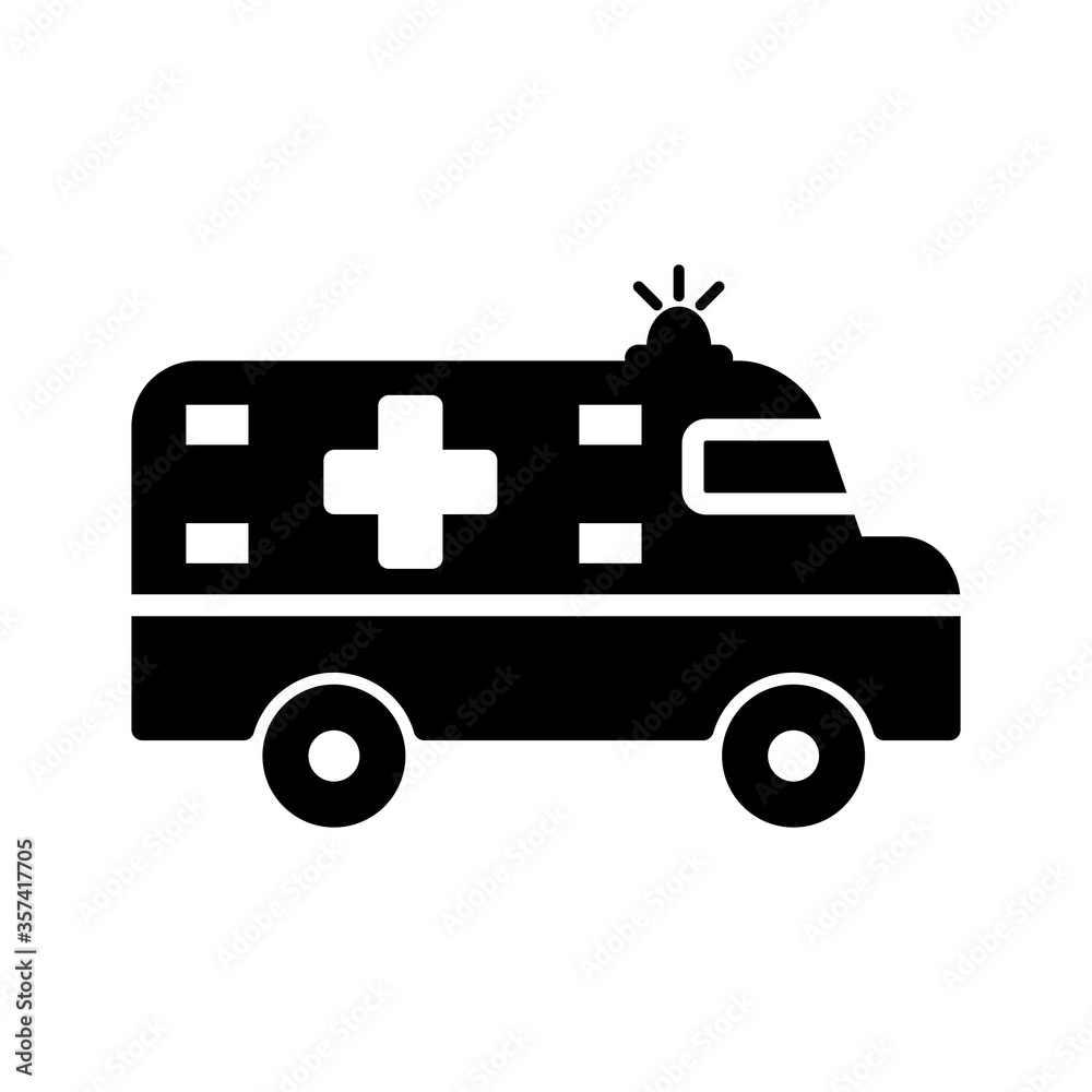 Ambulance Medical Icon Vector Illustration Ambulance Medical Icon Vector Illustration