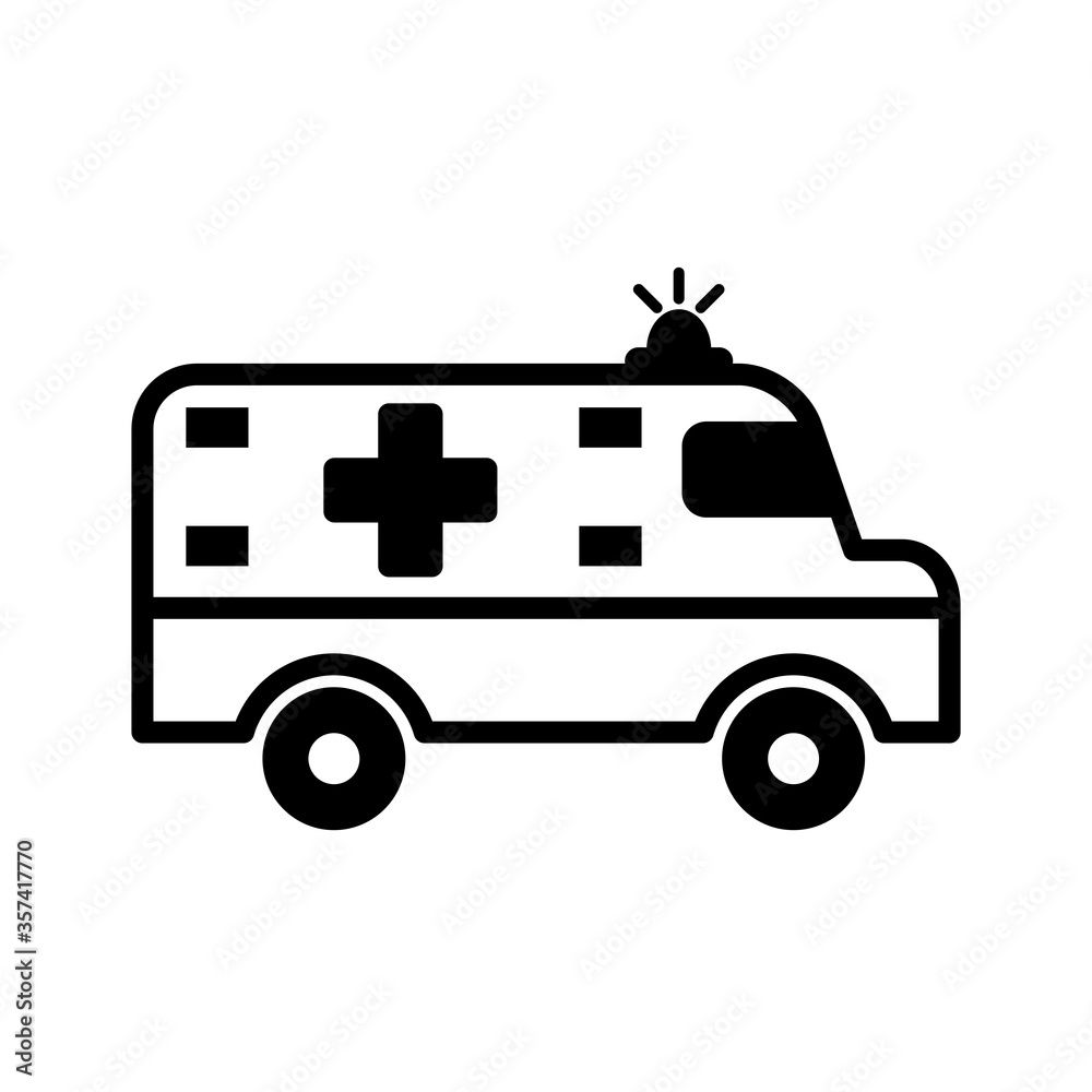 Ambulance Medical Icon Vector Illustration Ambulance Medical Icon Vector Illustration