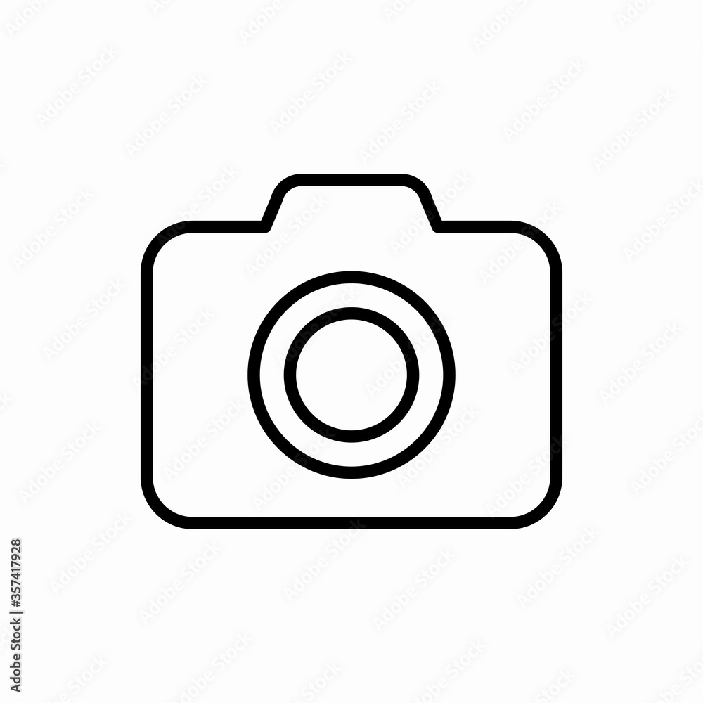 Outline camera icon.Camera vector illustration. Symbol for web and mobile Outline camera icon.Camera vector illustration. Symbol for web and mobile