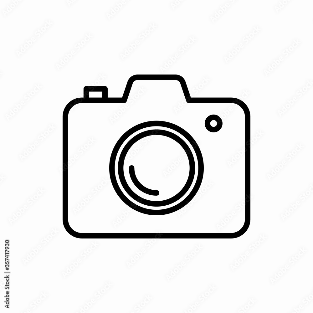 Outline camera icon.Camera vector illustration. Symbol for web and mobile Outline camera icon.Camera vector illustration. Symbol for web and mobile