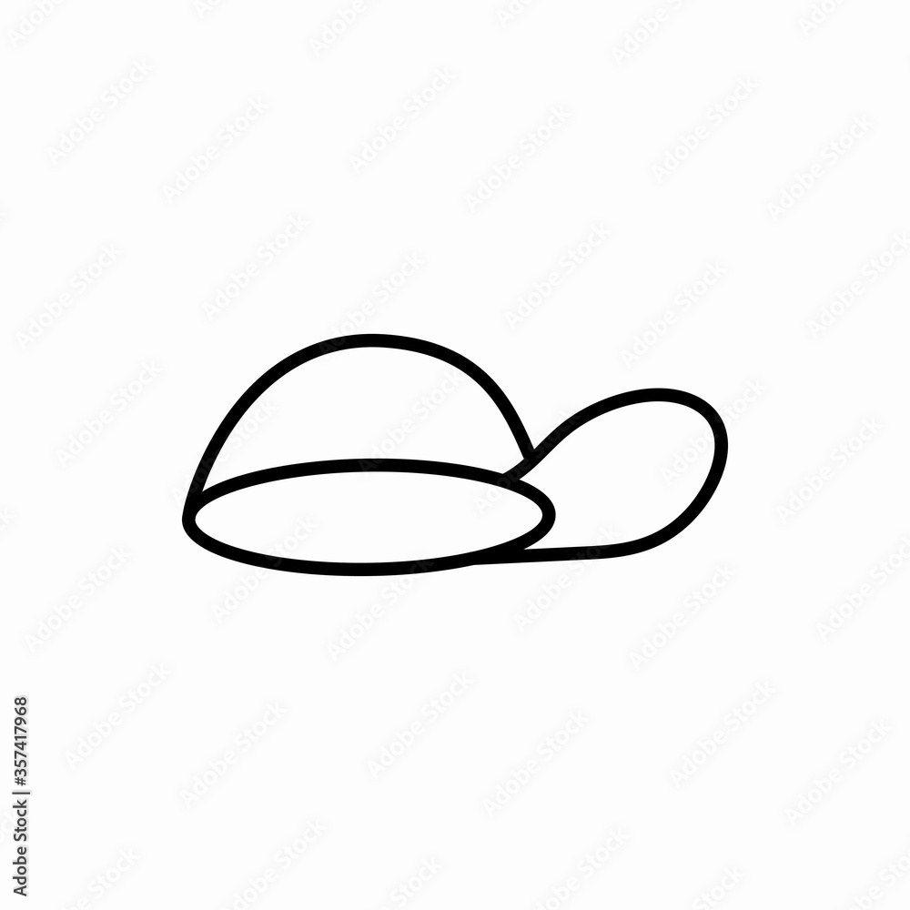 Outline cap icon.Cap vector illustration. Symbol for web and mobile Outline cap icon.Cap vector illustration. Symbol for web and mobile