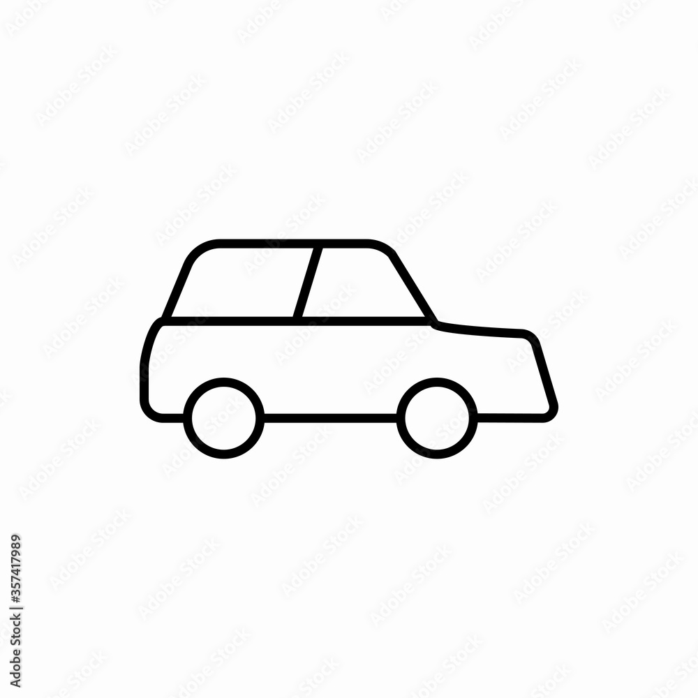 Outline car icon.Car vector illustration. Symbol for web and mobile