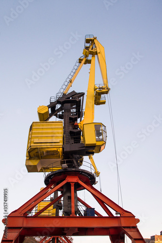 Old crane of the port of buenos aires, Puerto Madero, Argentina