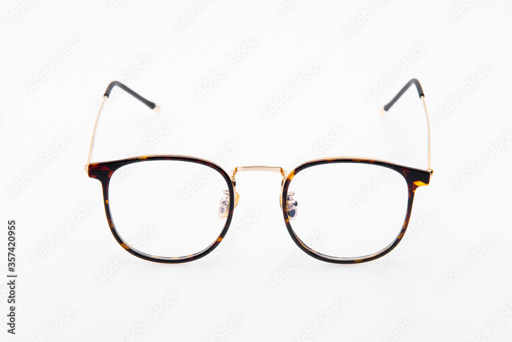 Fashion sunglasses black frames on white background. Fashion sunglasses black frames on white background.