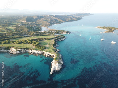 4k photo landmark Corsica, Golf Sperone, French Island, France, Europe, Drone aerial view photo