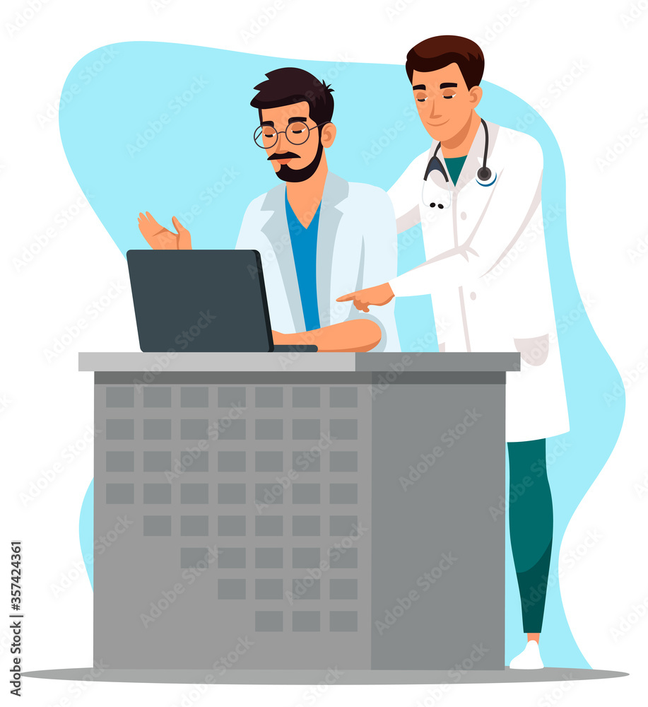 Man doctor professional clinic staff teamwork Man doctor professional clinic staff teamwork