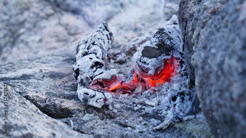 close up of a burning match