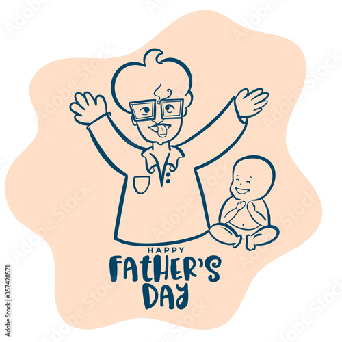 dad playing with child happy fathers day