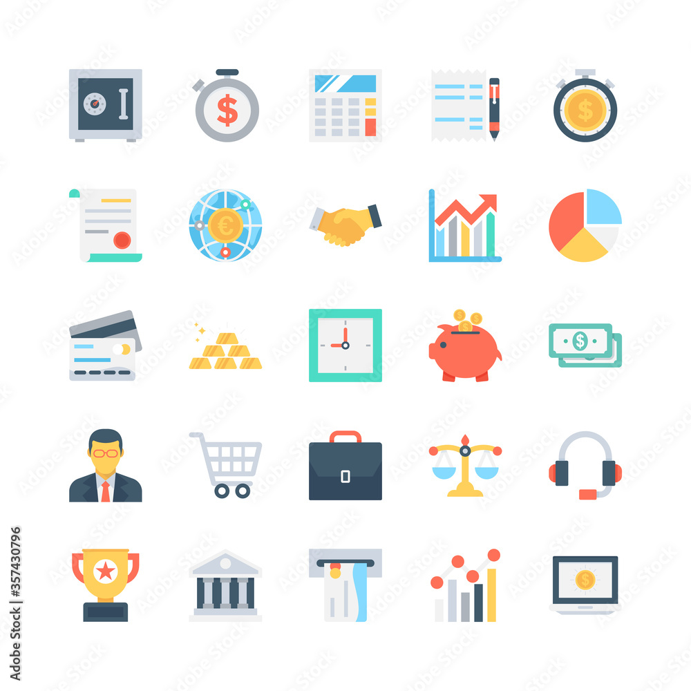 Banking and Finance Vector Icons 1