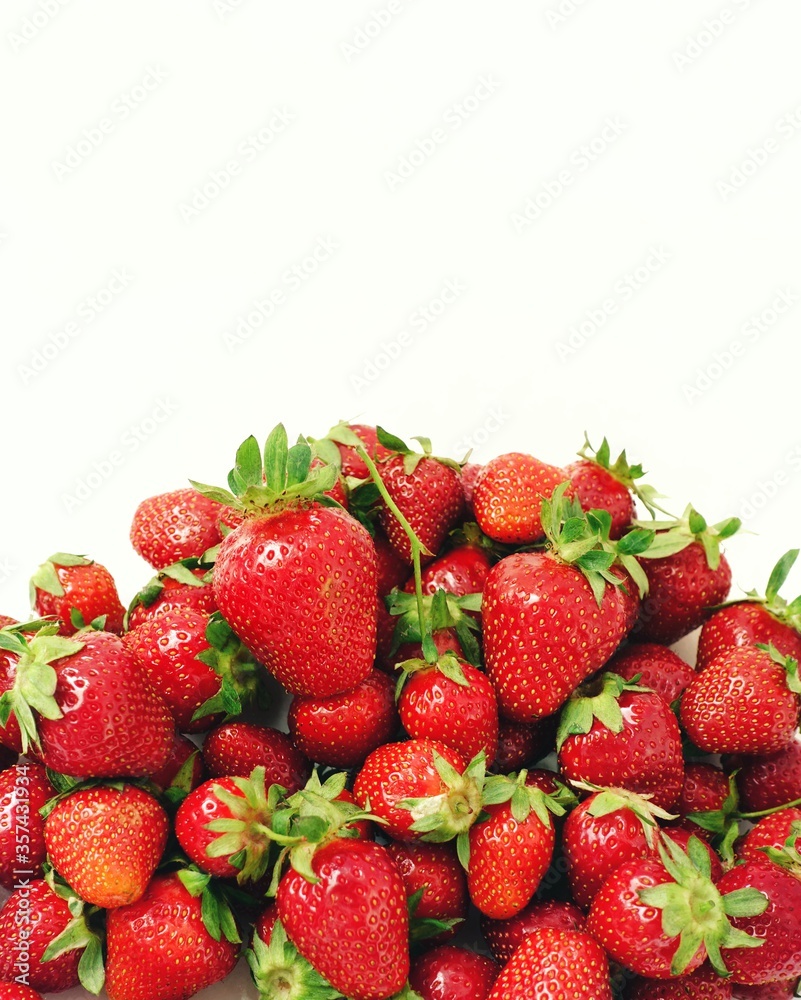 Summer background of ripe red strawberries Summer background of ripe red strawberries