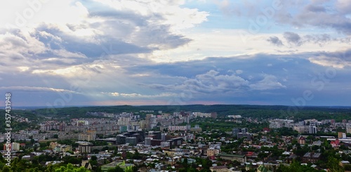 Panoramic view of the city Lviv, Ukraine 