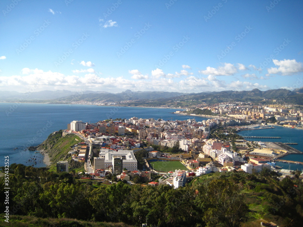 Panorámica de la ciudad de Ceuta.