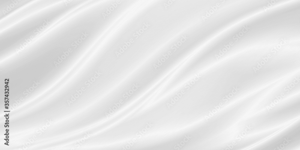 White luxury fabric background with copy space