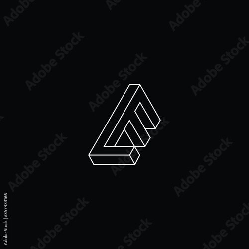 Professional Innovative 3D Initial LF logo and FL logo. Letter FL LF Minimal elegant Monogram. Premium Business Artistic Alphabet symbol and sign