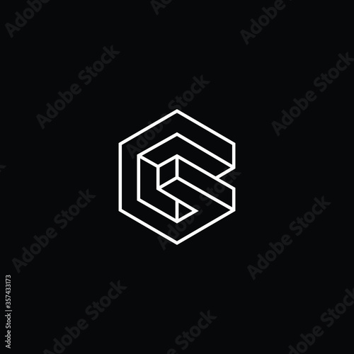 Professional Innovative 3D Initial G logo and GG logo. Letter G GG Minimal elegant Monogram. Premium Business Artistic Alphabet symbol and sign