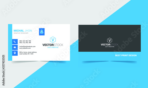 modern corporate business card for company and personal use