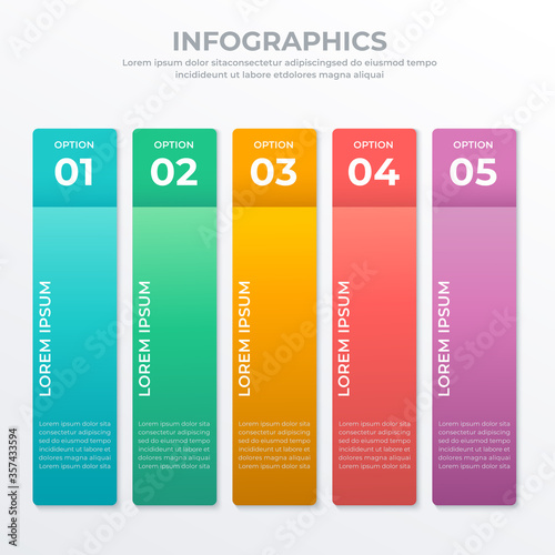 Business infographic template for web, banner and brochure : Vector Illustration
