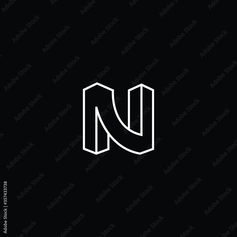 Professional Innovative 3D Initial N logo and NN logo. Letter N NN Minimal elegant Monogram. Premium Business Artistic Alphabet symbol and sign Professional Innovative 3D Initial N logo and NN logo. Letter N NN Minimal elegant Monogram. Premium Business Artistic Alphabet symbol and sign