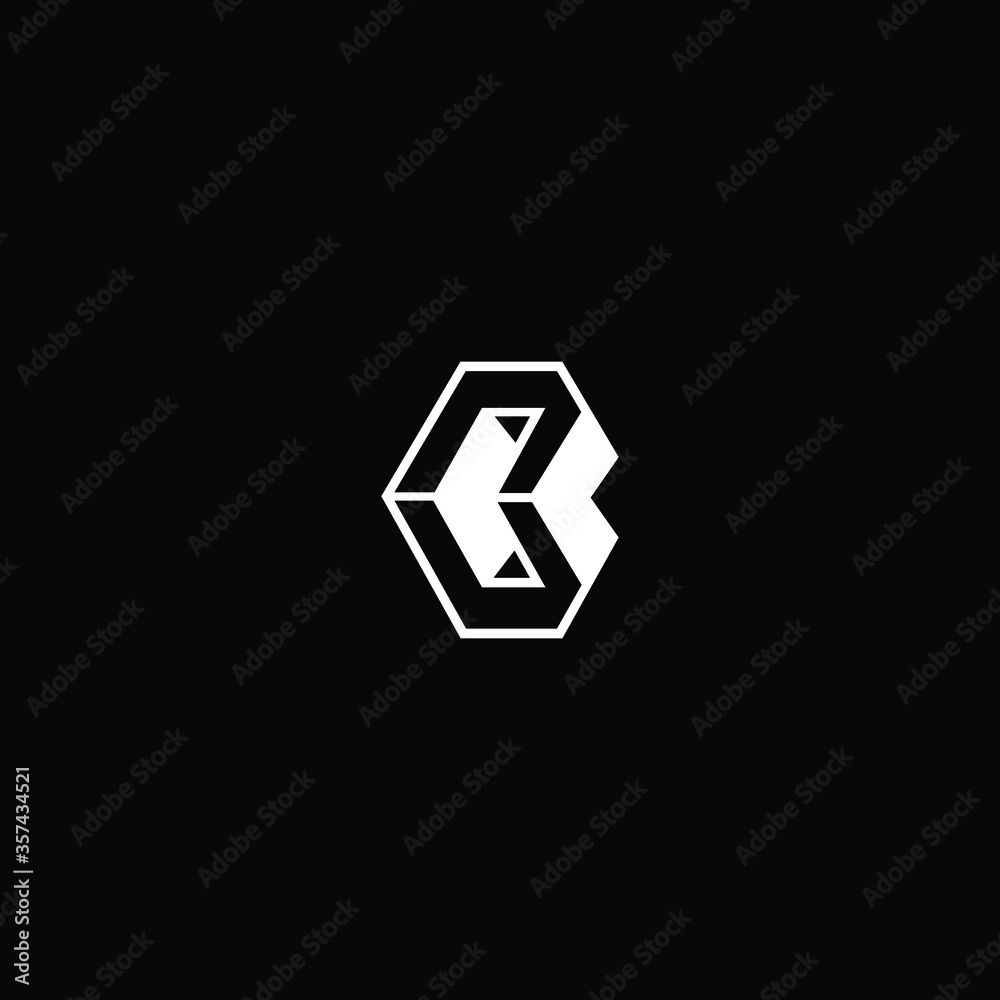 Professional Innovative 3D Initial B logo and BB logo. Letter B BB Minimal elegant Monogram. Premium Business Artistic Alphabet symbol and sign