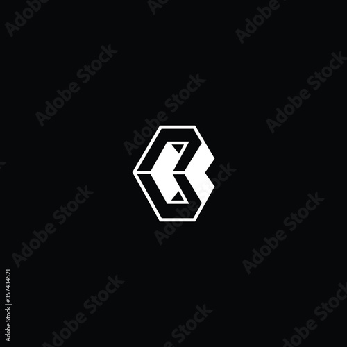 Professional Innovative 3D Initial B logo and BB logo. Letter B BB Minimal elegant Monogram. Premium Business Artistic Alphabet symbol and sign