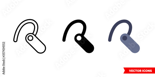 Hands free icon of 3 types. Isolated vector sign symbol.