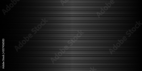 Dark black Geometric grid horizontal lines background Modern dark abstract texture