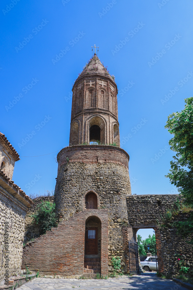 Georgia, the city of love Signagi. June 2019. Church for prayers. A place for believers in the old Georgian town of Sighnaghi.