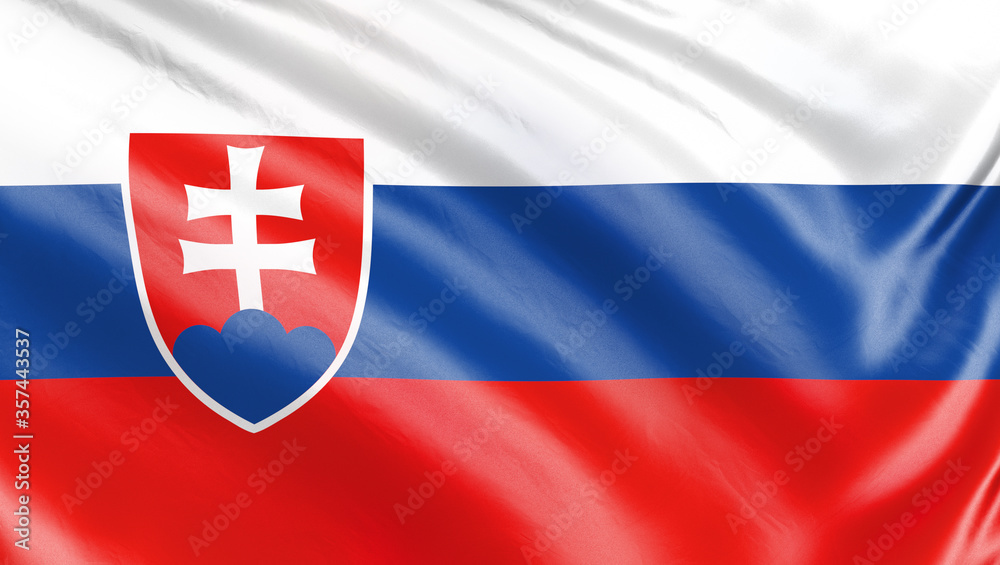 Obraz premium Banner. Waving flag of the country of the European Union. 3d illustration