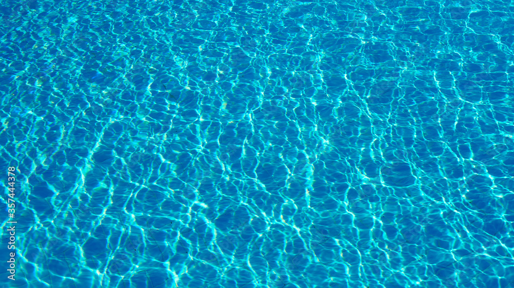 reflection and glare of pool water