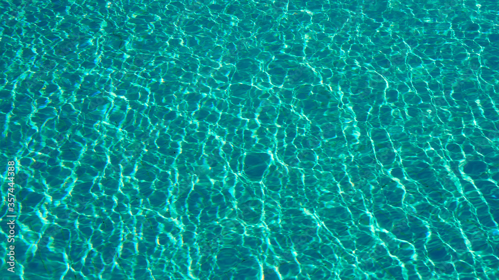 reflection and glare of pool water