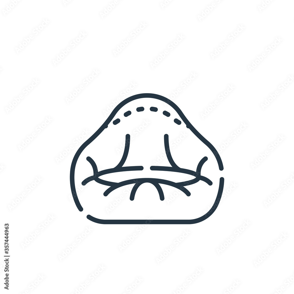 beanbag vector icon. beanbag editable stroke. beanbag linear symbol for