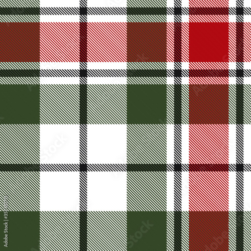 Green Plaid Tartan Checkered Seamless Pattern - Green Plaid, checkered, tartan seamless pattern suitable for fashion textiles and graphics photo