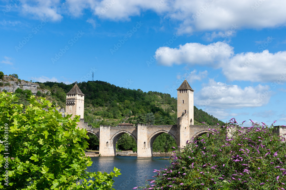 Pont Valentré à Cahors, Lot, Occitanie