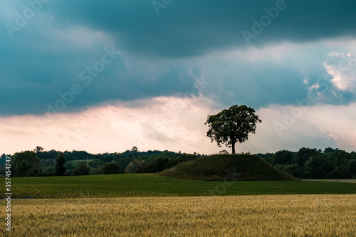 Storm in the fields of Friuli Venezia-Giulia
