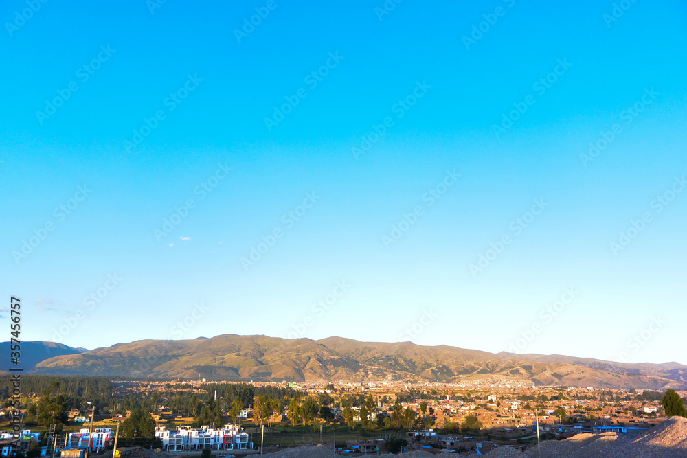 panorama en la ciudad huancayo peru