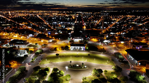 Cidade de Boa Vista, Roraima, Brasil em tomada noturna photo