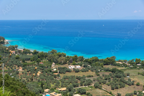 Agios Ioanis beach with blue waters, Lefkada, Greece © Stoyan Haytov