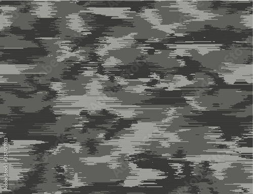 Urban camouflage seamless pattern. Horizontal line texture. Grey shades.