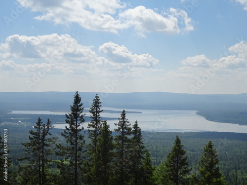 clouds over the lake