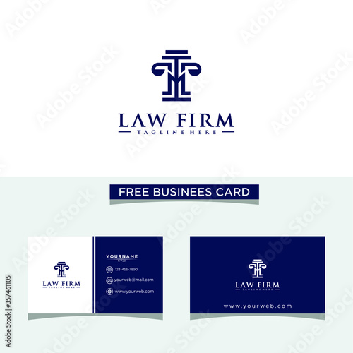 Law Firm Logo - Vector, Free business Card.