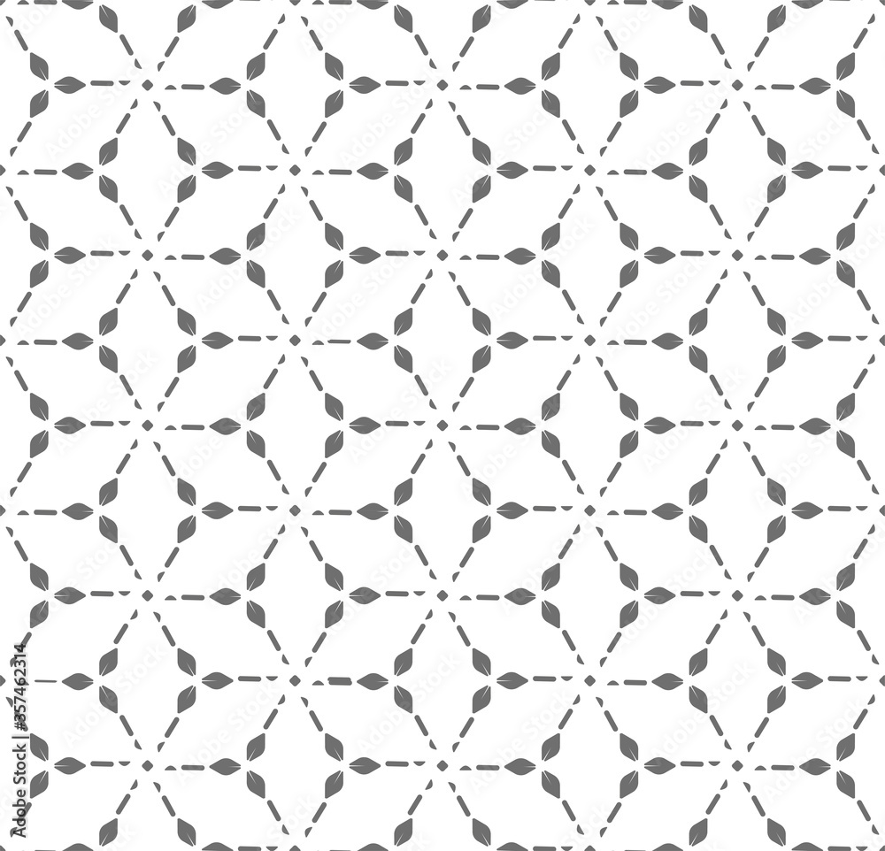 Fototapeta premium Repetitive Minimal Vector Gatsby Lattice Texture. Continuous Linear Graphic Dark Textile Pattern. Seamless East 1920 Pattern